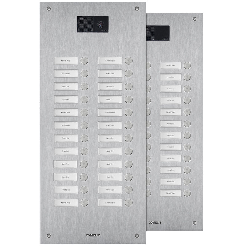 Comelit Comelit Group Frontplatte Steel-Switch 24 Tasten 2-reihig IX0224U