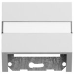 Gira Tragring Mod-Jack grau Klemmbef matt 087076 mit Beschriftungs Feld