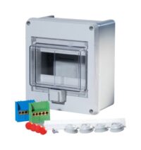 F-tronic Kleinverteiler Aufb 1x6TE Kunststoff KV06WDKE IP55 160x180x90mm DIN-Schiene