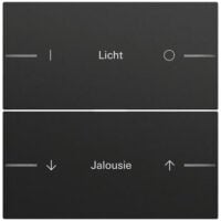 Gira Wippe Serien Tastsensor schwarz lackiert 576274 individuellgraviert