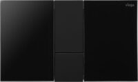Viega WC Betätigungsplatte VfS 24 8614.1 Acryl tiefschwarz/tiefschwarzmatt