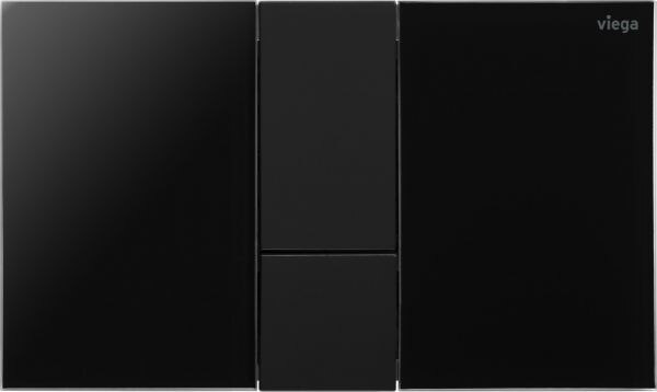 Viega Viega WC Betätigungsplatte VfS 24 8614.1 Acryl tiefschwarz/tiefschwarzmatt