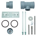 Set 8: T-Stück DN 100 PP (MFB) für Kondenswasseranschluss DN 15
