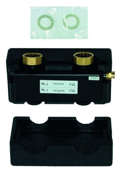 Vaillant Hydraulische Weiche quer WH 27 2 m3/h, Anschluss Rp 1, inklusive Wärmedäm.