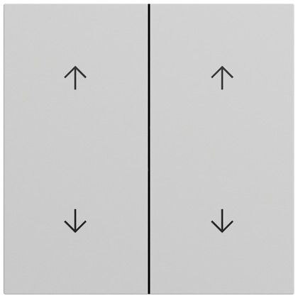Gira Gira Wippe Serien Schalter grau lackiert 329776 Pfeile