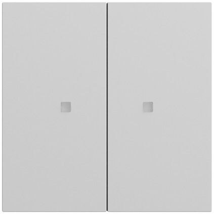 Gira Gira Tastwippe Bussystem KNX-RF (Funk) 510776 grau matt Kunststoff Thermopl 2-fach