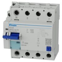 DOEPKE FI-Schutz mit Zusatz 4-polig 400V 125A DFS4 125-4/0,30-A S FT 0,3A Reiheneinbaugerät A sel