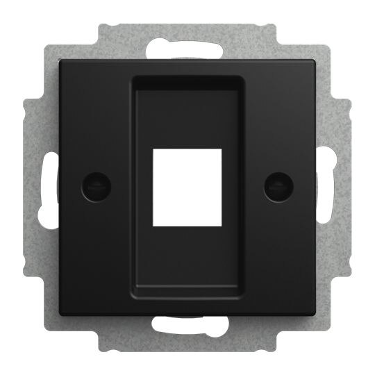 Busch-Jaeger Einsatz Mod-Jack schwarz matt Busch-balance SI 2561-915 Schraubbefestigung