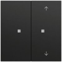 Gira Tastwippe KNX schwarz matt Kunststoff Thermopl 2-fach 517574