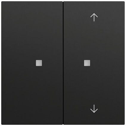 Gira Gira Tastwippe KNX schwarz matt Kunststoff Thermopl 2-fach 517574