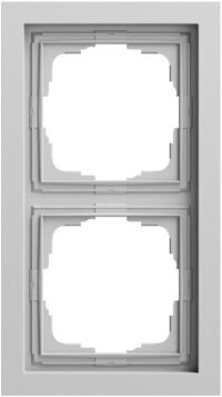 Gira Rahmen 2-fach grau matt Kunststoff F200 0212765