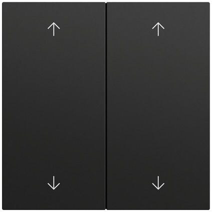 Gira Gira Wippe Serien Schalter schwarz lackiert 538774 Pfeile