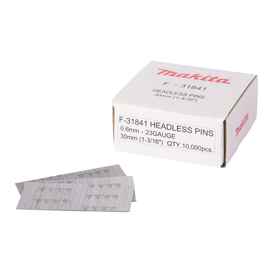 Makita Stiftnägel ohne Kopf 0.6x30mm F-31841, 10000 Stück