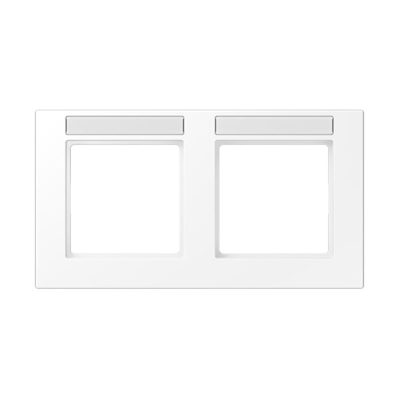Jung Jung A 55820 BF NA WWM Rahmen 2-fach mit Schriftfeld A 550 Thermoplast lackiert