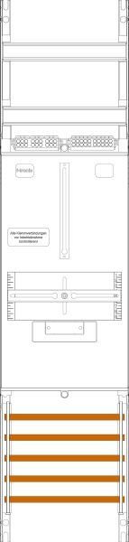 F-Tronic F-Tronic Komplettfeld 1Z 3PBf mit Verdr Z1B 1050x250mm SS_5p 300mm