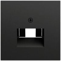 Gira Zentralplatte UAE/IAE 1-fach schwarz matt 027074 Schraubbefestigung