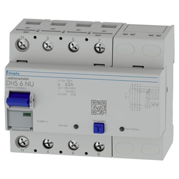 Doepke DOEPKE Lasttrennschalter 63A 4-polig IP20 DHS 6-063 NU mit Geh