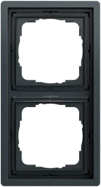 Gira Rahmen 2-fach anthrazit lackiert Kunststoff F100 0212173