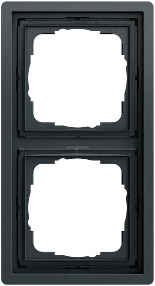 Gira Gira Rahmen 2-fach anthrazit lackiert Kunststoff F100 0212173