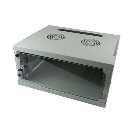Allnet ALLNET Netzwerkschrank 19" 4HE 1-teilig T444/B541mm Lichtgrau SMQ-Serie