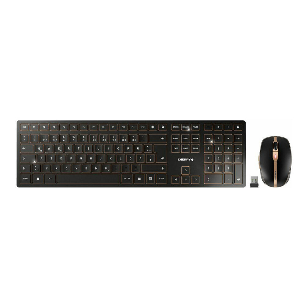 Cherry Cherry Desktop-Set DW 9100 Slim Wireless IT-Layout s/b