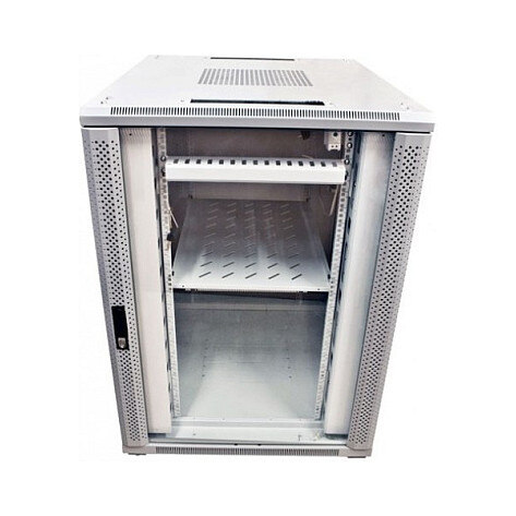 Allnet ALLNET Netzwerkschrank 19" 22HE B800/T1000mm Glastür Lichtgrau SNB-Serie