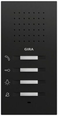 Gira Audio-Innenstation Bus Aufputz schwarz 125074 55x127x20mm Rufabschalt