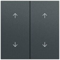 Gira Wippe Serien Schalter anthrazit lackiert 329773 Pfeile