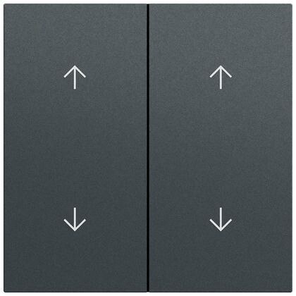 Gira Gira Wippe Serien Schalter anthrazit lackiert 329773 Pfeile