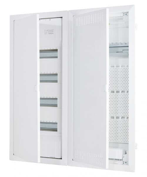 F-tronic Multimediaverteiler HW 4x Kunststoff JUMBO PA4 IP30 688x735x98mm DIN-Schiene