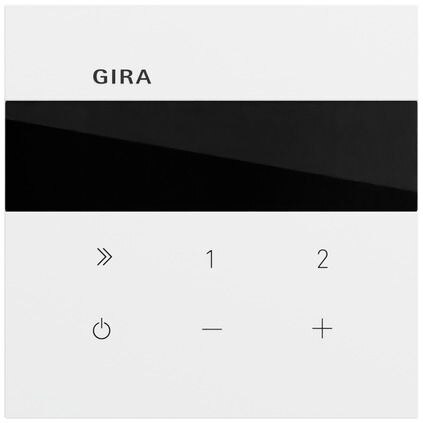 Gira Gira UP-Radio reinweiß lackiert 232072 Basis+zentr Abdeckpl