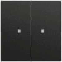 Gira Tastwippe KNX schwarz matt Kunststoff Thermopl 2-fach 517374