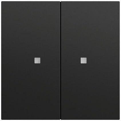Gira Gira Tastwippe KNX schwarz matt Kunststoff Thermopl 2-fach 517374