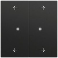Gira Tastwippe KNX schwarz matt Kunststoff Thermopl 2-fach 517474