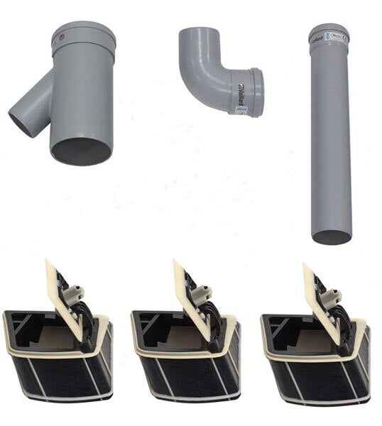 Erweiterungsset 3er-Kaskade DN 130 PP für ecoTEC plus/5-5 und COMPACT/4-5