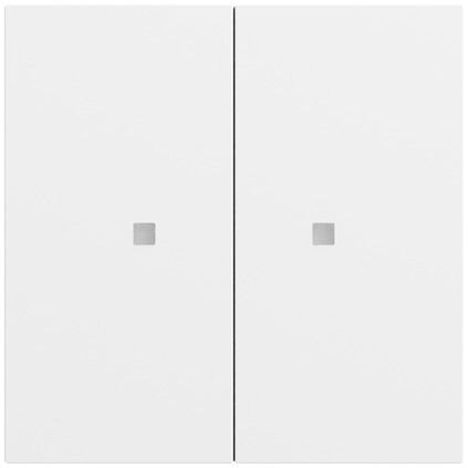 Gira Gira Tastwippe Bussystem KNX-RF (Funk) 510772 reinweiß matt Kunststoff Thermopl 2-fach