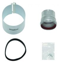 Übergangsstück turboTEC 60/100 mm auf 63/96 mm, Aluminium