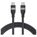 ANKER USB-C auf USB-C Kabel 180cm 240W Upcycled geflochten PCR Soft-touch weich und robust USB-IF zertifiziert schwarz
