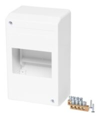 F-tronic Kleinverteiler Aufb 1x4TE Kunststoff KV04K IP30 94x160x65mm DIN-Schiene