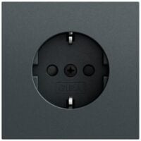 Gira Steckdose 1-fach anthrazit Unterputz mit BS IP20 445373