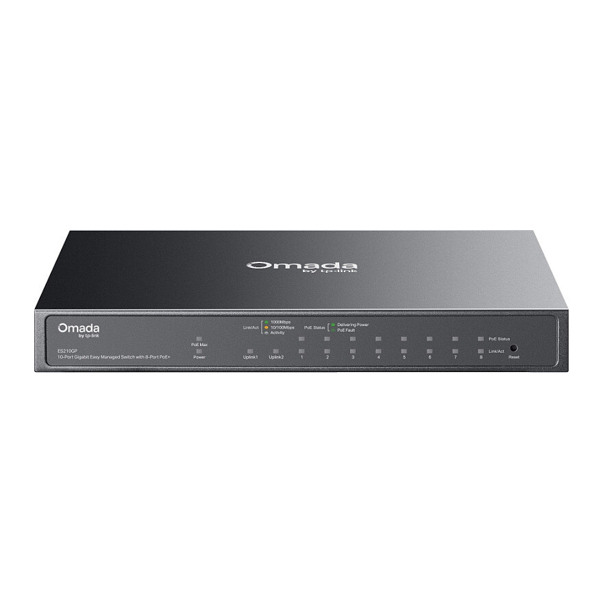 TP-Link TP-Link Omada ES210GP10-Port Gigabit Easy Managed Switch 8-Port PoE+