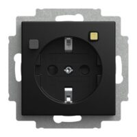 Busch-Jaeger Fi-Steckdose 1-fach schwarz matt Unterputz Busch-balance SI 3120 EUCB-915 mit BS