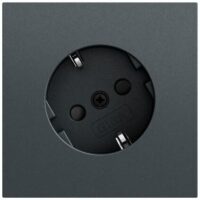 Gira Steckdose 1-fach anthrazit Unterputz mit BS IP20 441873