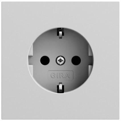 Gira Gira Steckdose 1-fach grau matt Unterputz IP20 418076