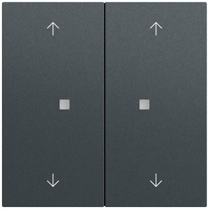 Gira Gira Tastwippe Bussystem KNX-RF (Funk) 510873 anthrazit glänzend Kunststoff Thermopl 2-fach