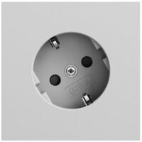 Gira Steckdose 1-fach grau matt Unterputz mit BS IP20 441876