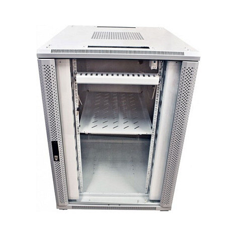 Allnet ALLNET Netzwerkschrank 19" 32HE B800/T 800mm Glastür Lichtgrau SNB-Serie