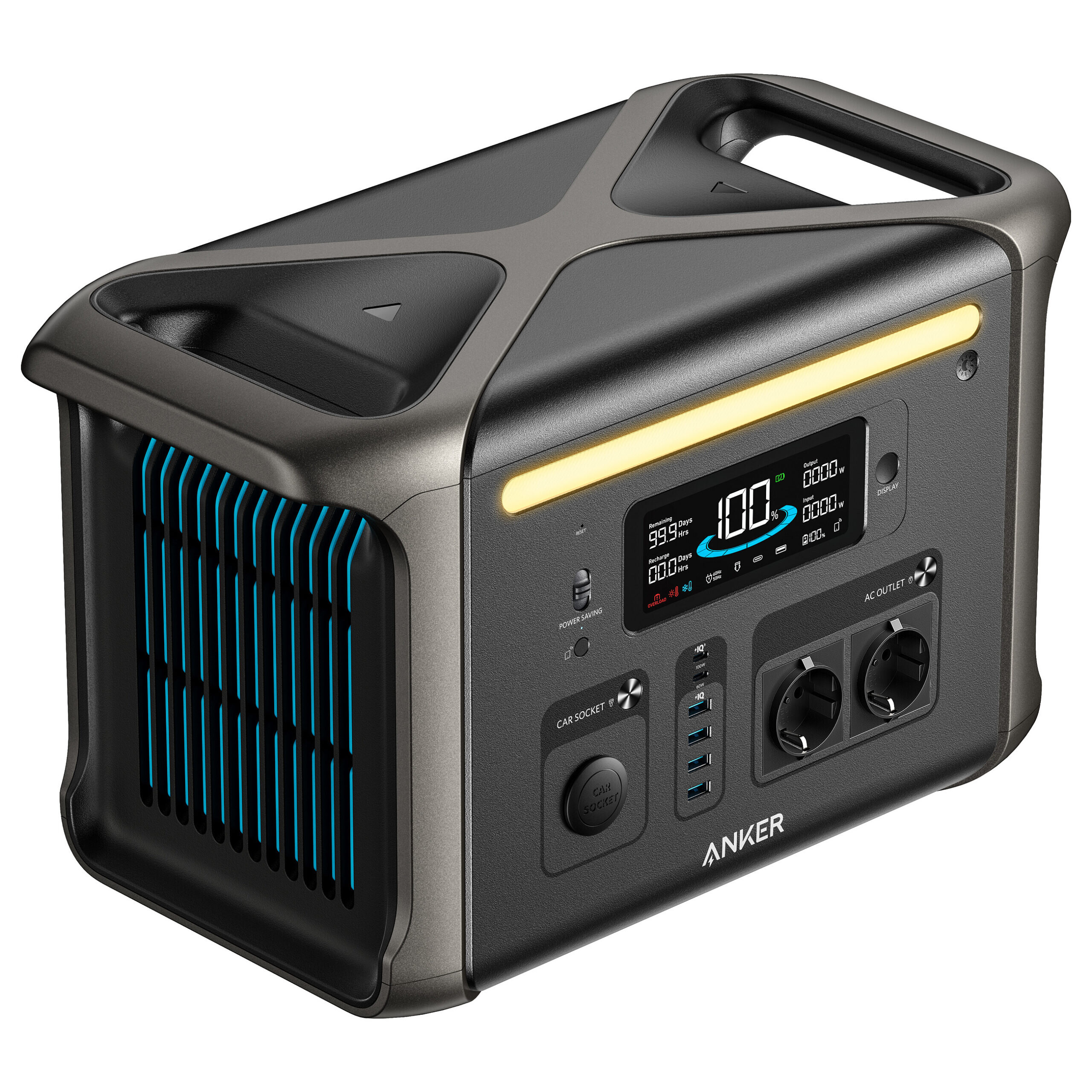 Anker Anker Solix F1500 Powerstation 1536Wh 1800W LiFePO4 600W Solareingang HyperFlash InfiniPower