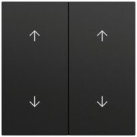 Gira Wippe Serien Schalter schwarz lackiert 329774 Pfeile
