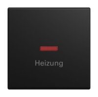 Busch-Jaeger Kontrollwippe Schalter schwarz Busch-balance SI 1789 H-915 matt HeizNot